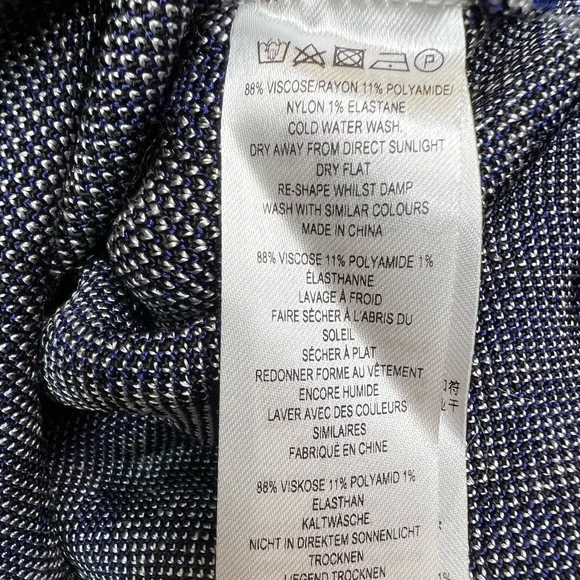 French Connection | NWT Blue Spotlight Sleeveless Snake-Print Dress Sz 6 - Picture 10 of 10